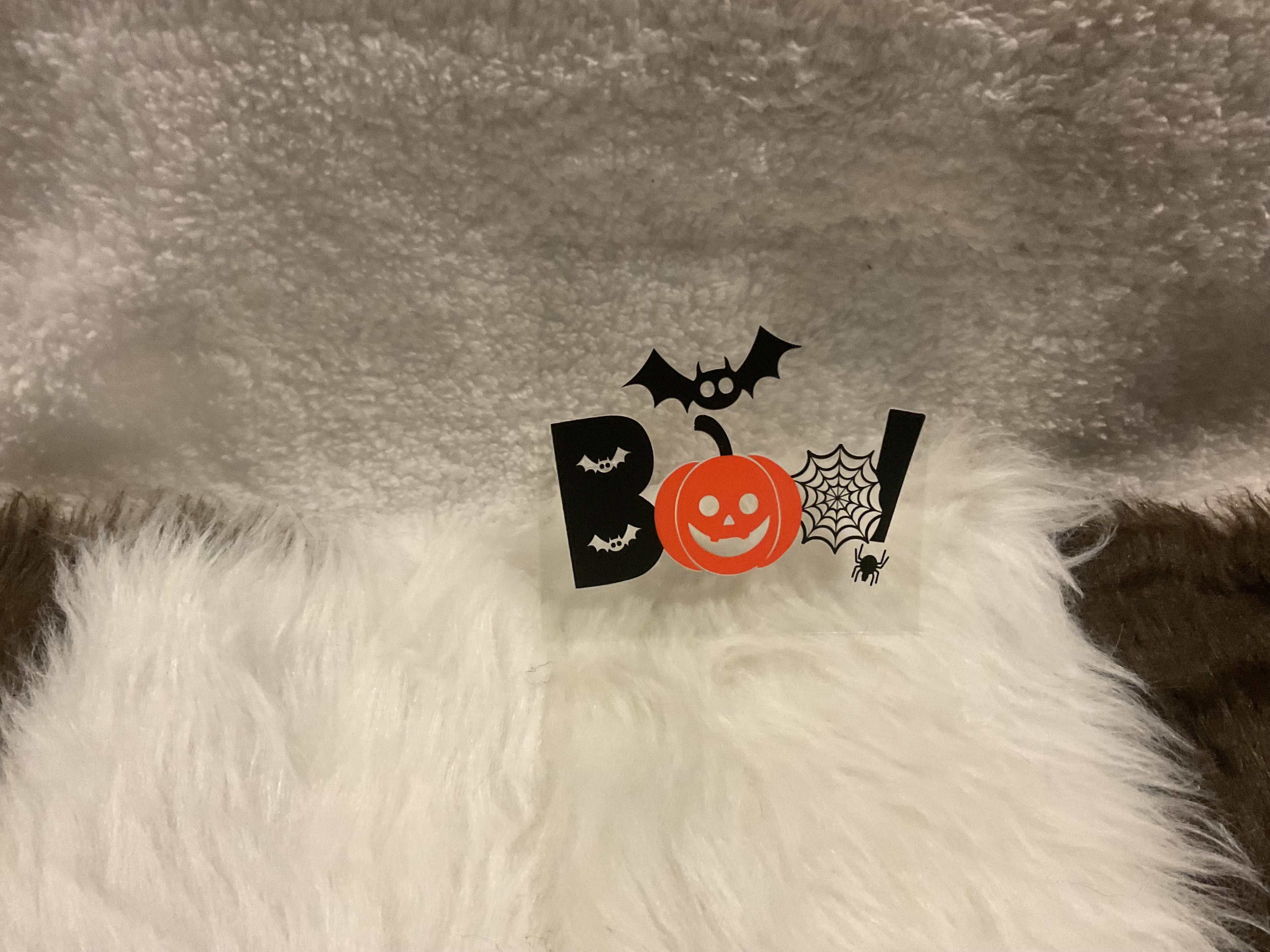 Boo w/Pumpkin & Bat