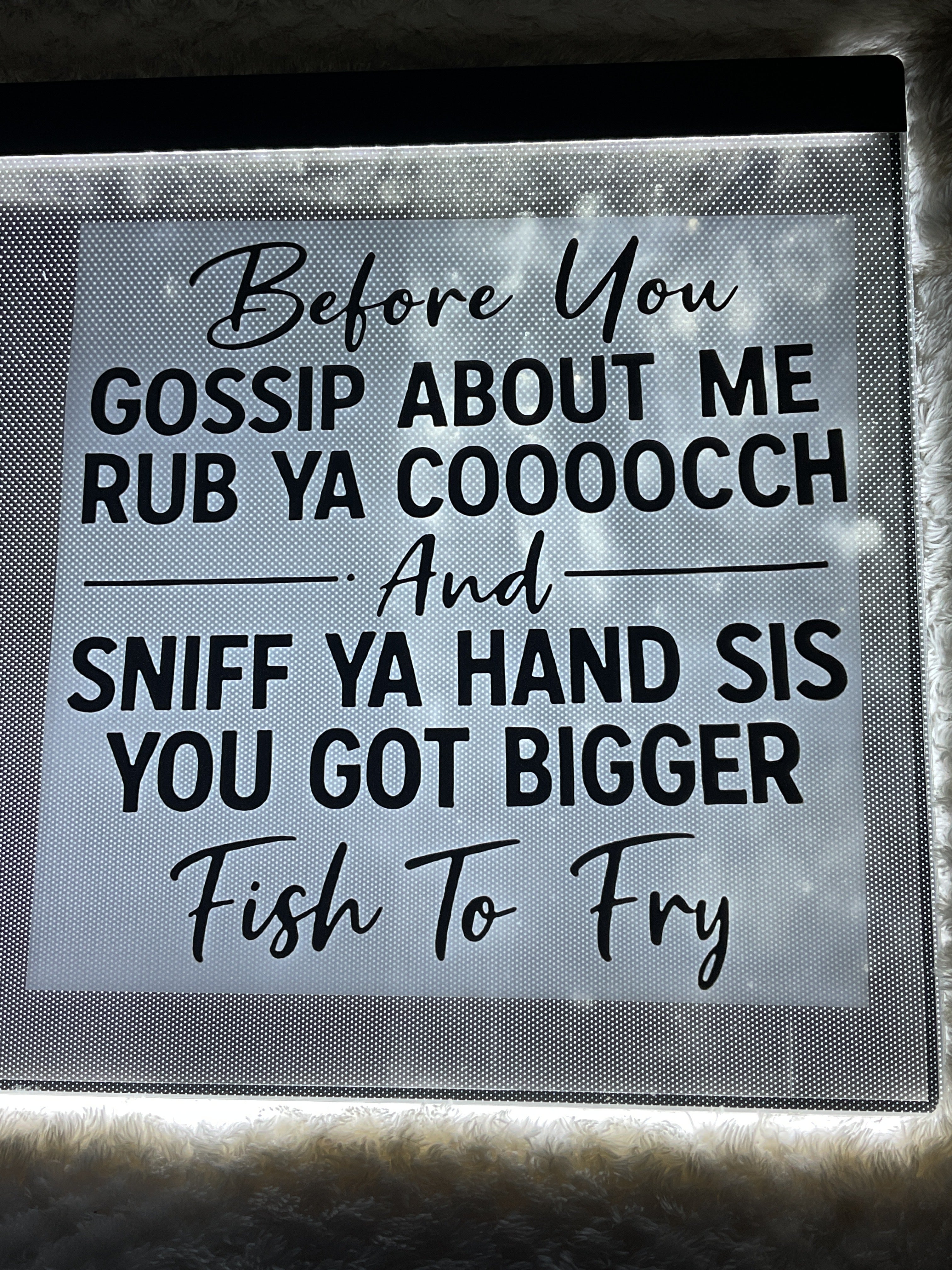 Before you gossip about me
