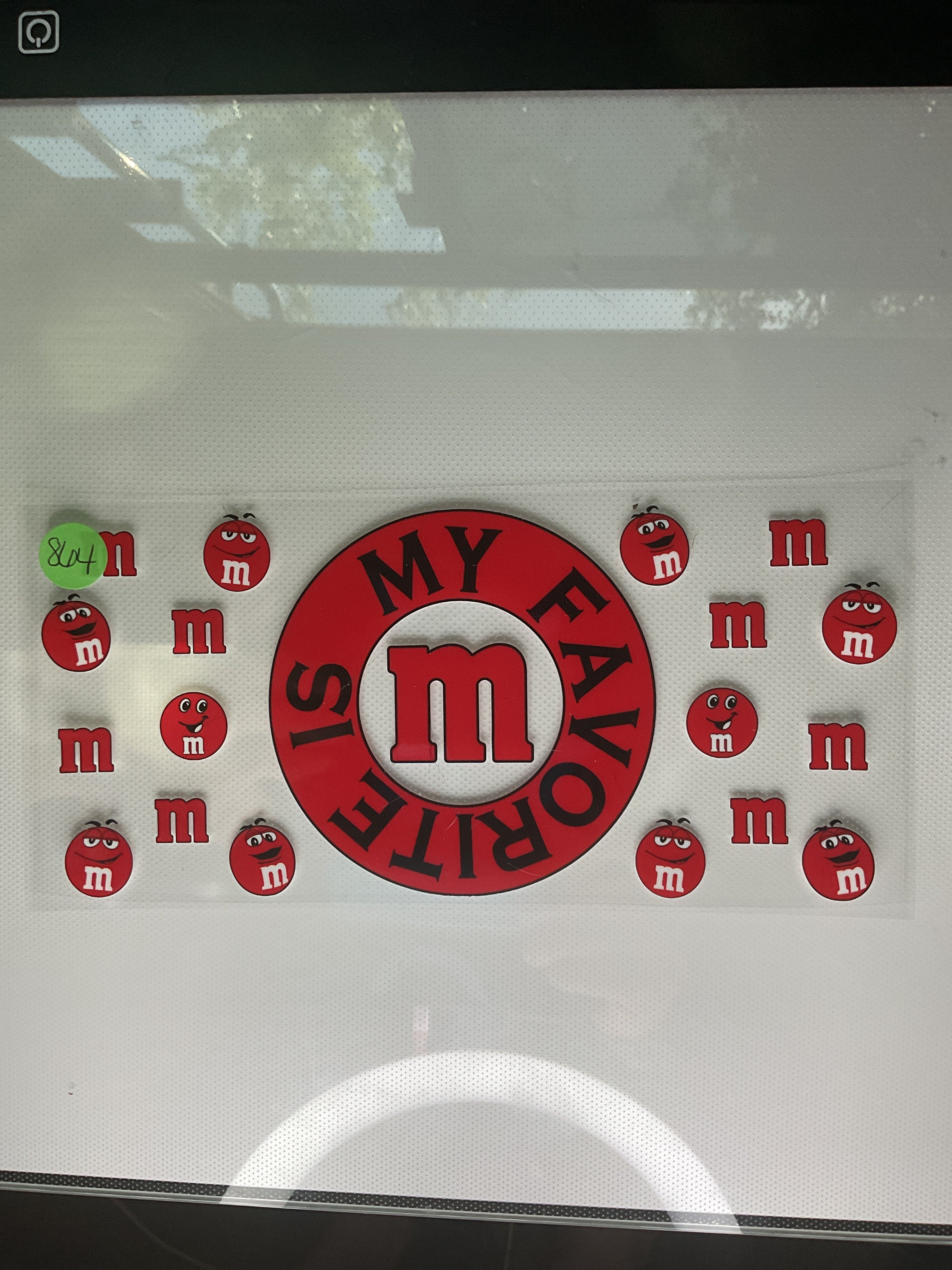 My favorite M&M is red 864