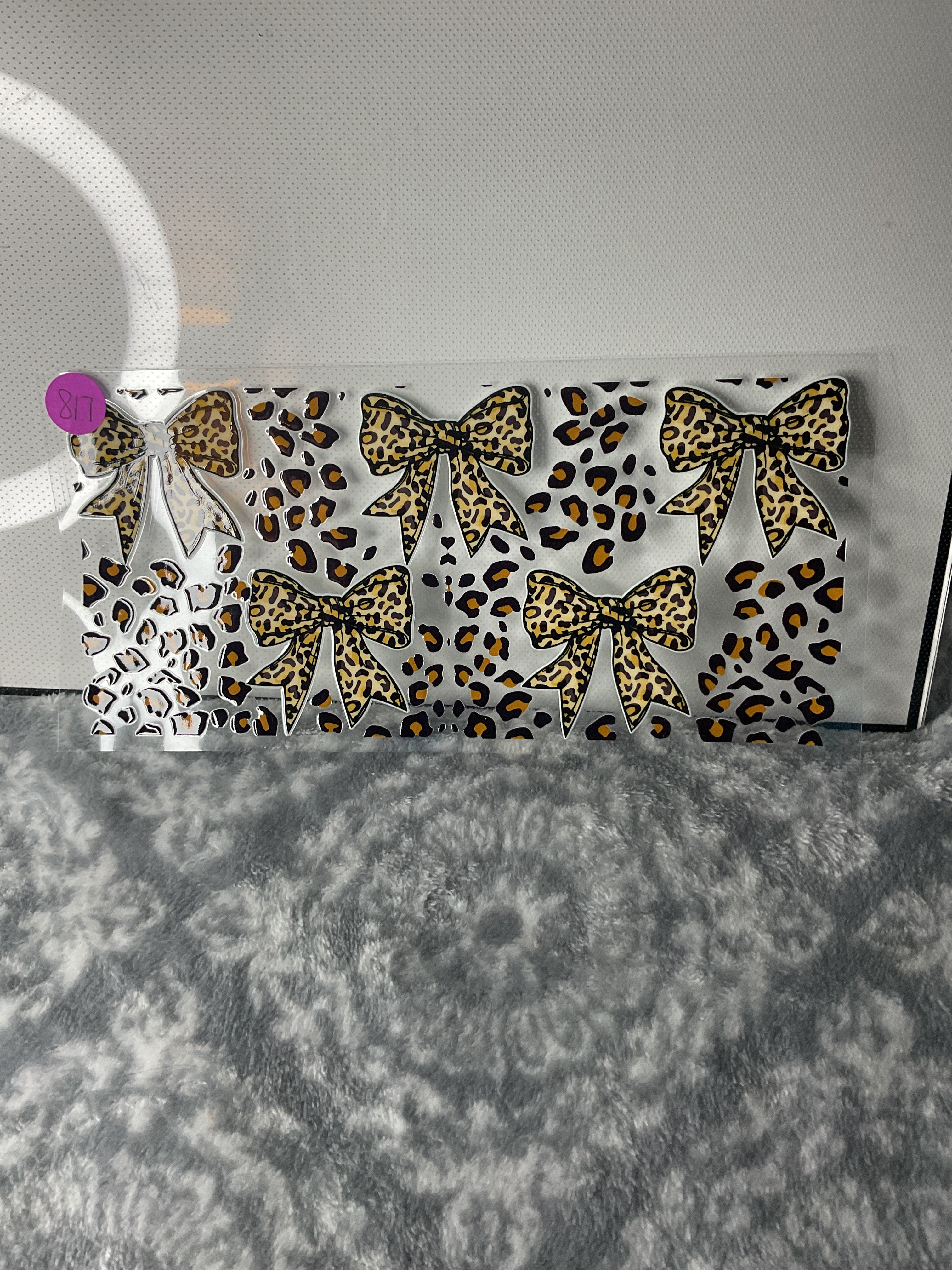 Leopard print bows 817