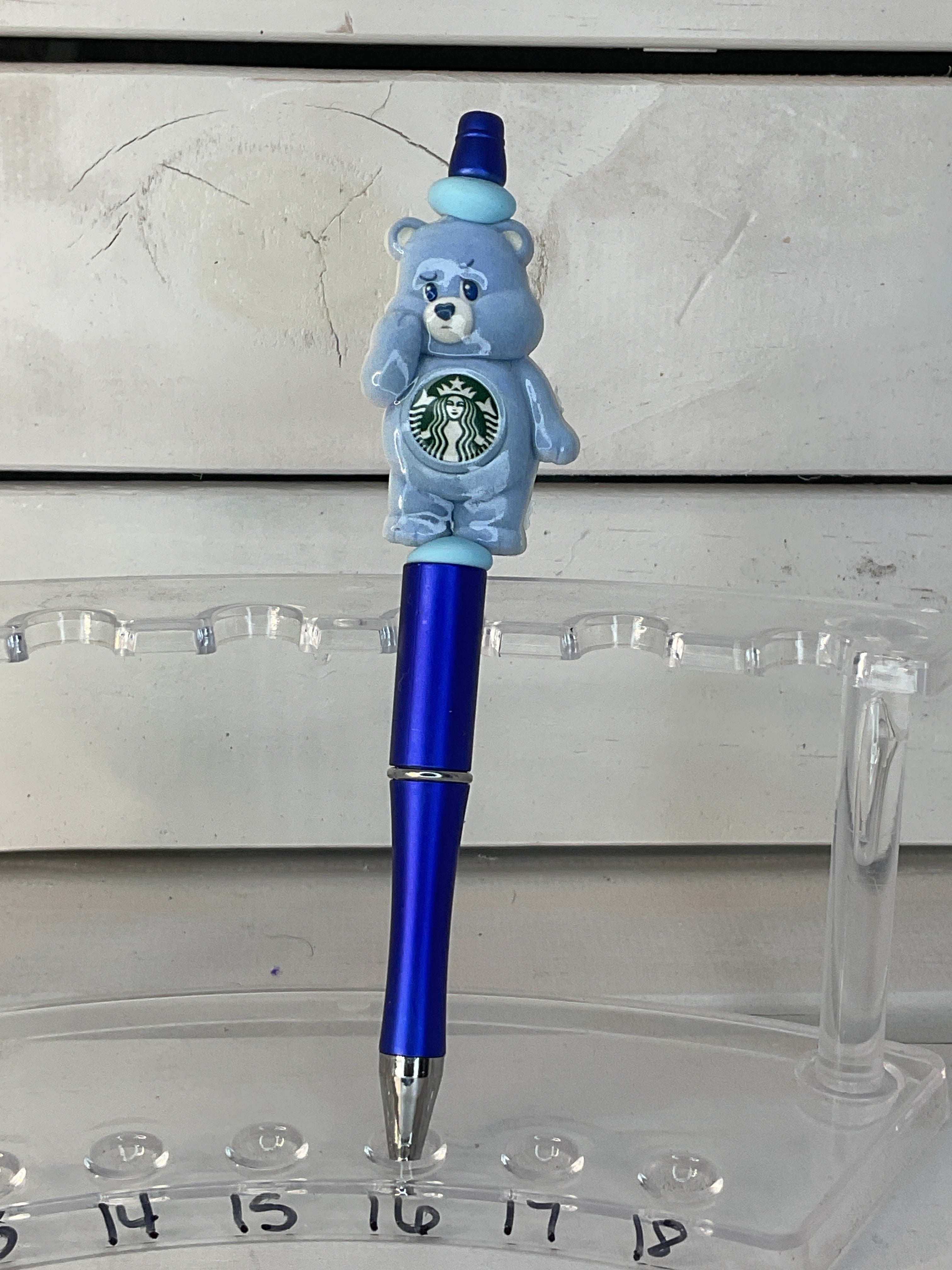 Blue Starbucks bear
