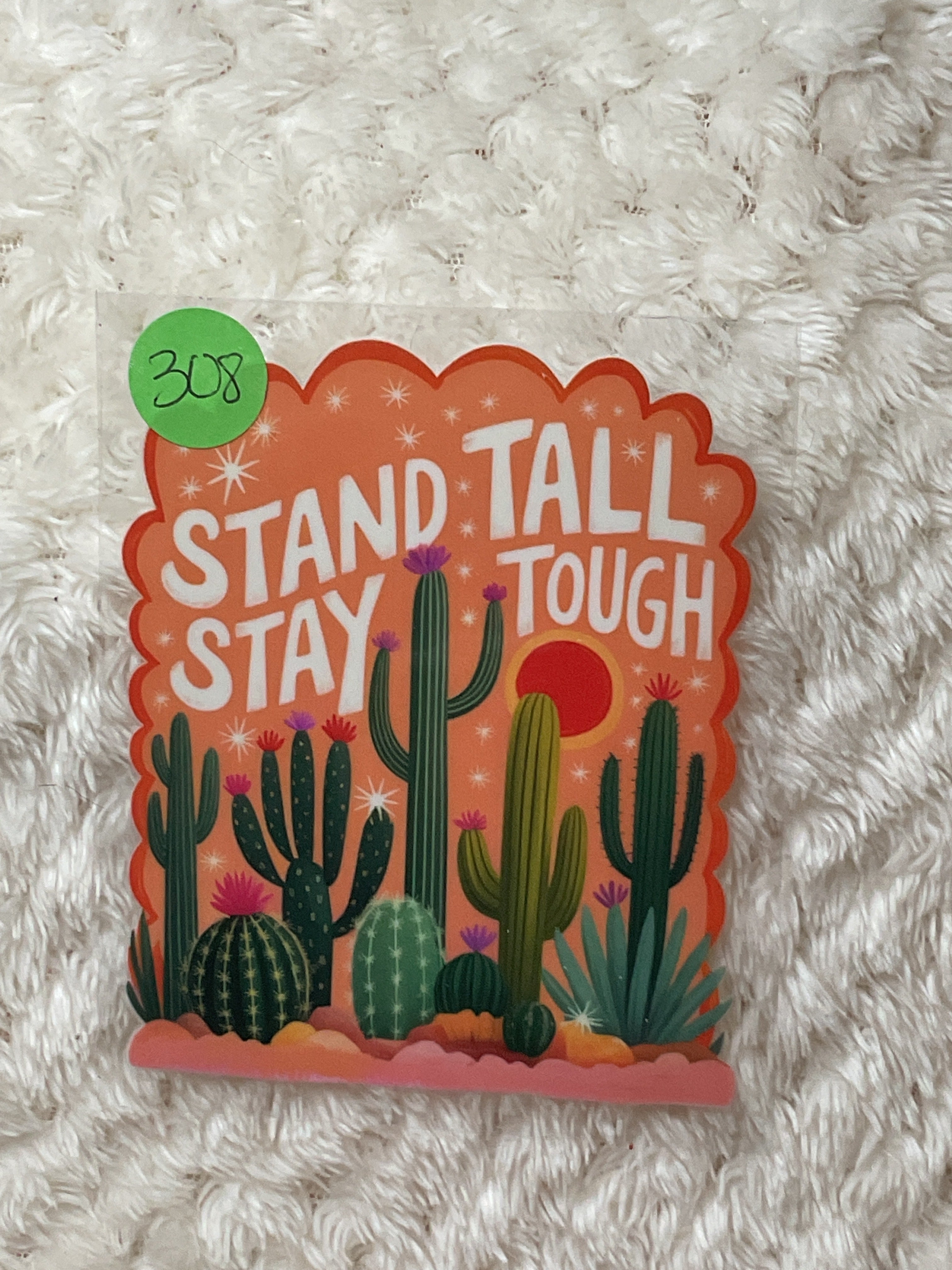 Stand tall stay tough 308