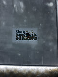 She is strong