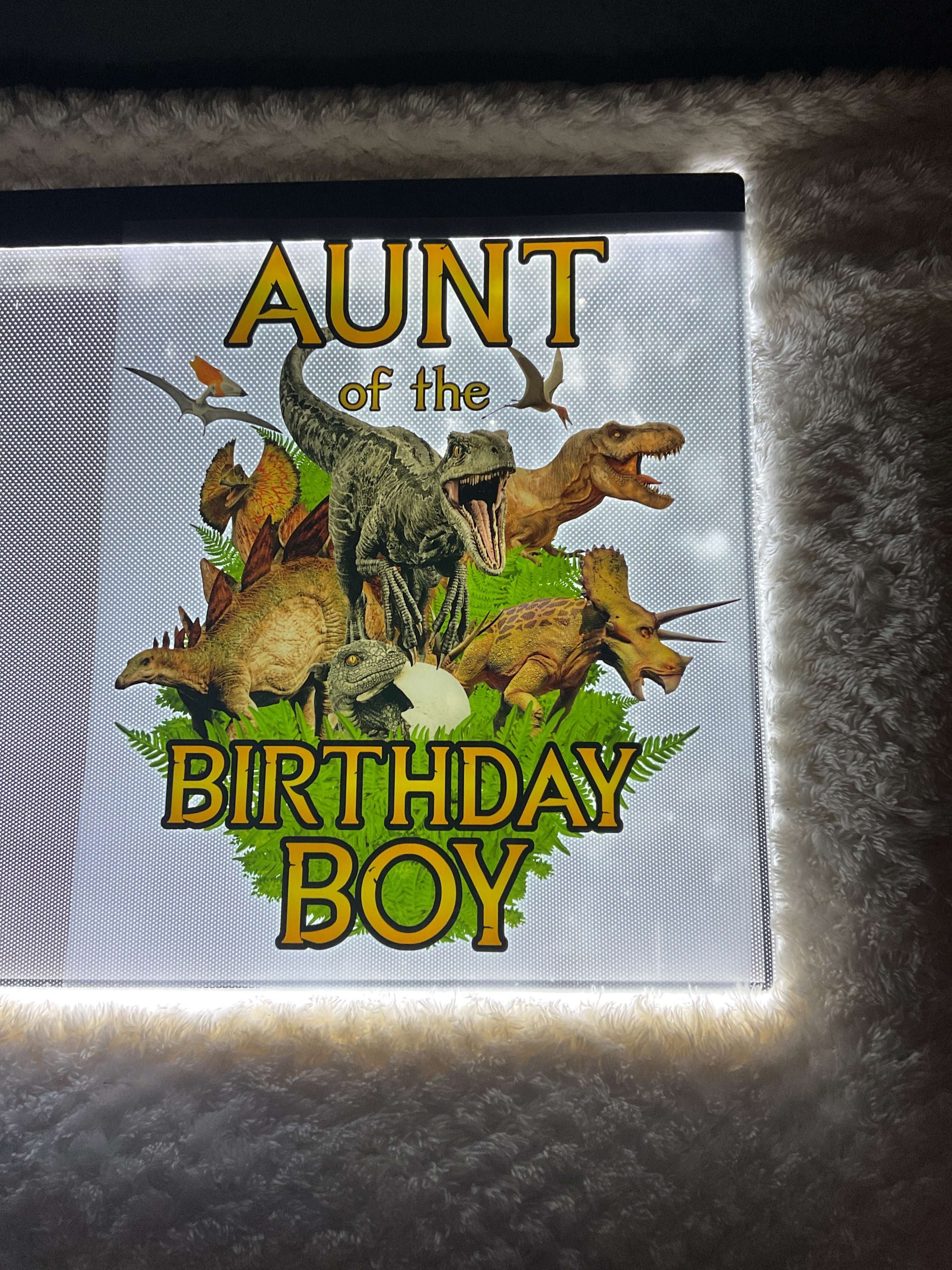 Aunt of the birthday boy