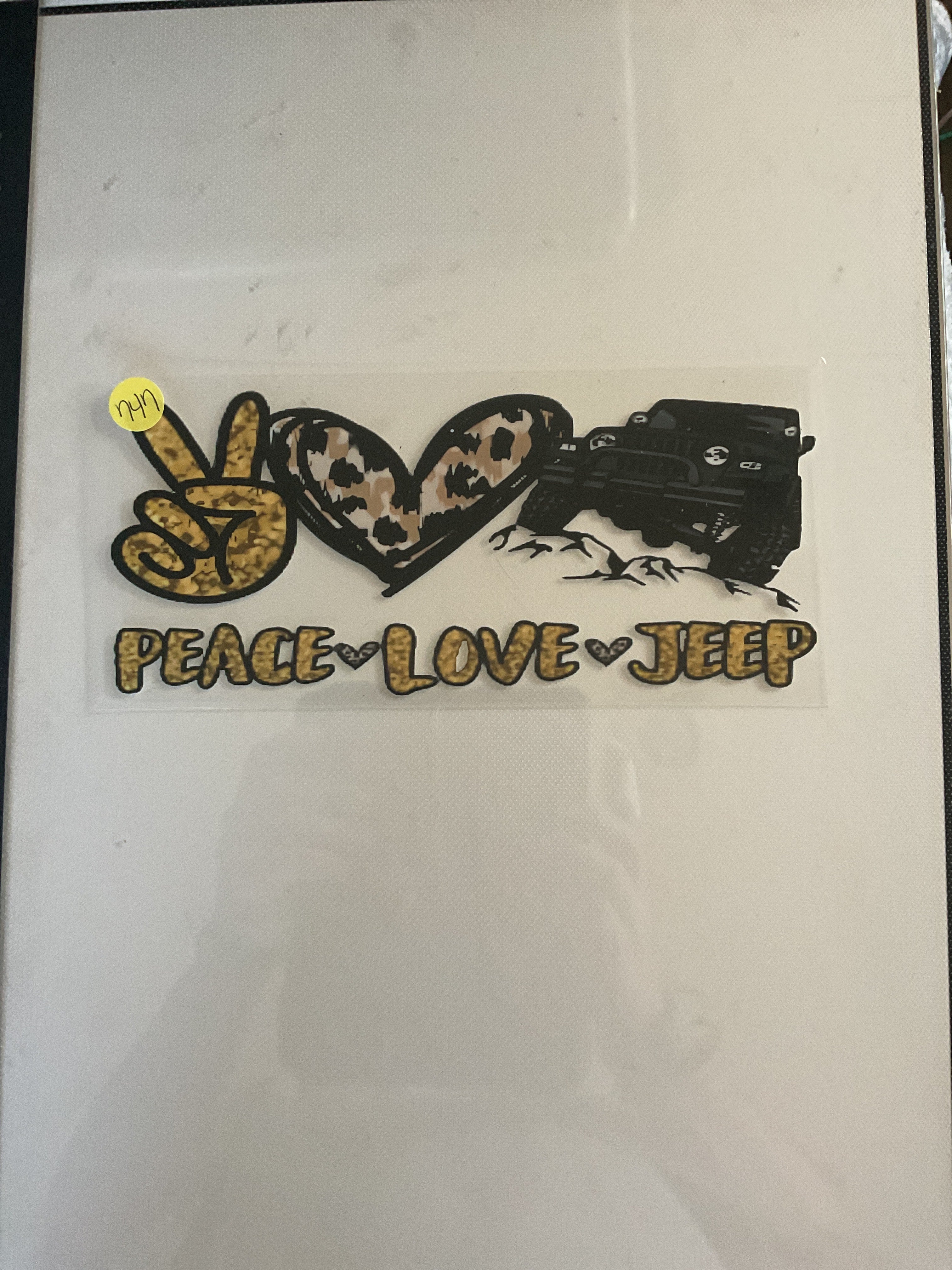 Peace love Jeep 747