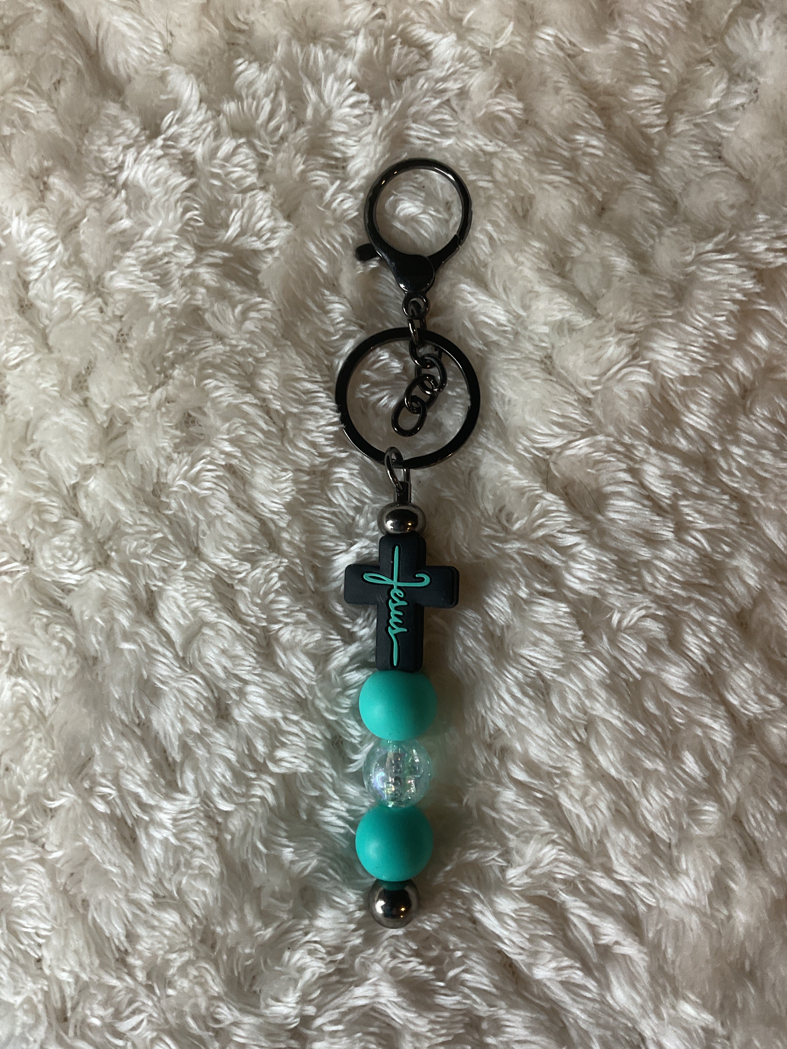 Jesus cross keychain