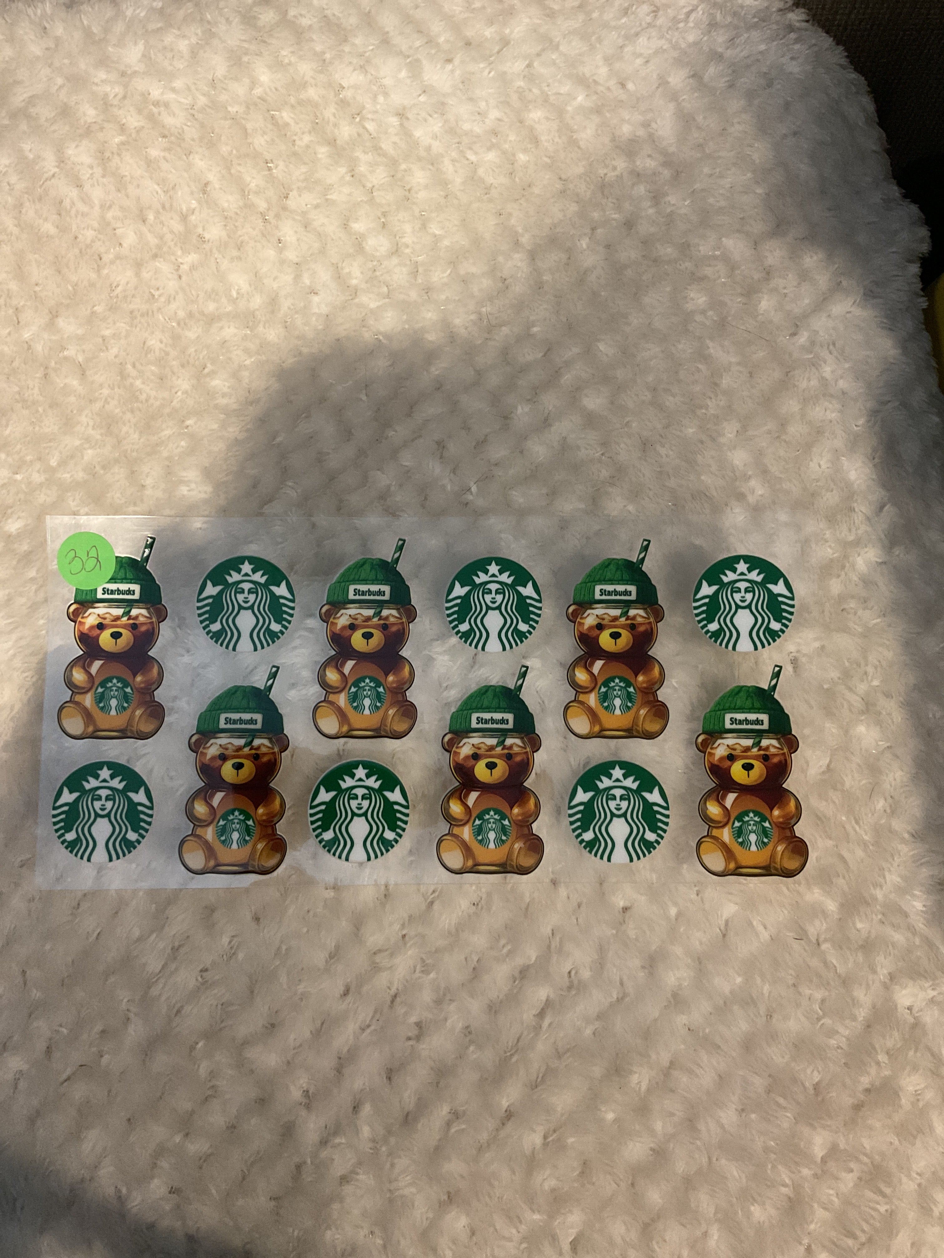 Teddy bear Starbucks.   032.