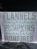 Flannels, hay, rise, pumpkins, sweaters, bonfires # 177