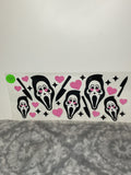 Scream with pink heart 347