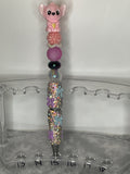 Angel fancy pants with blue and purple bows