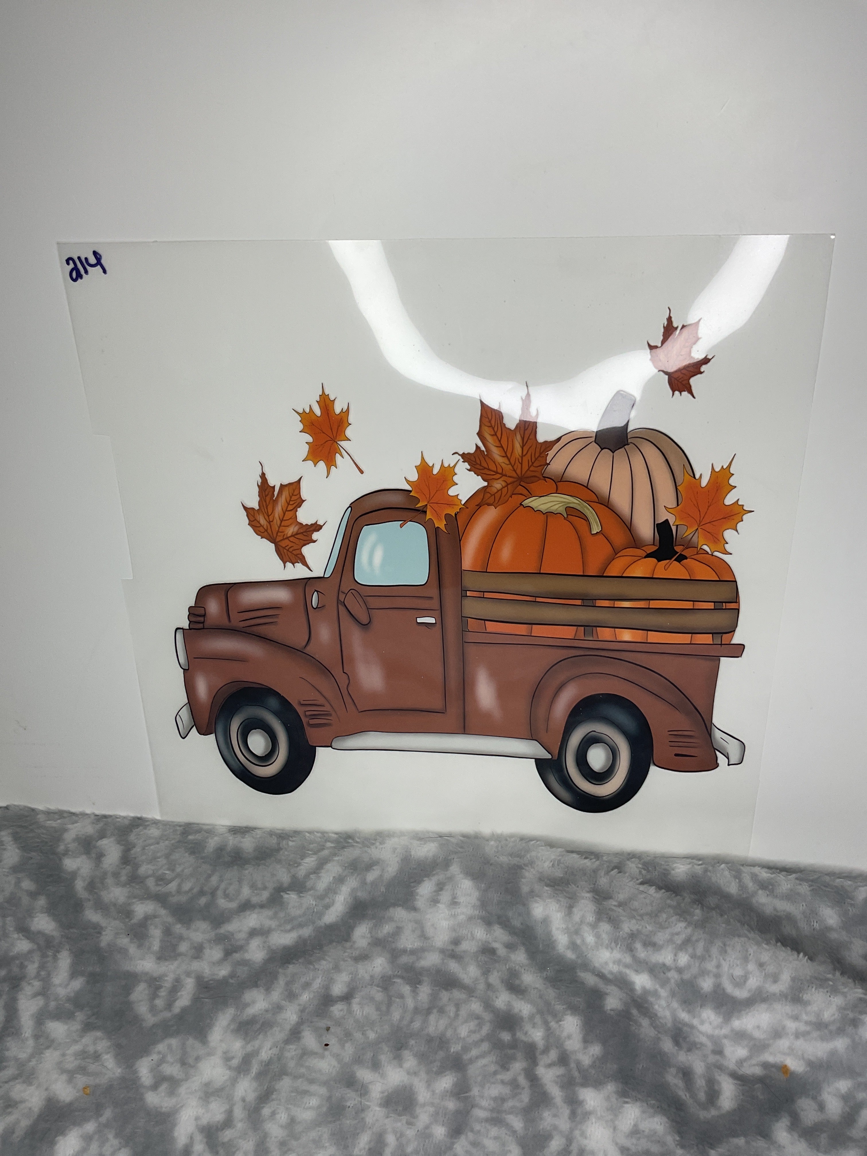 Brown pumpkin truck 214