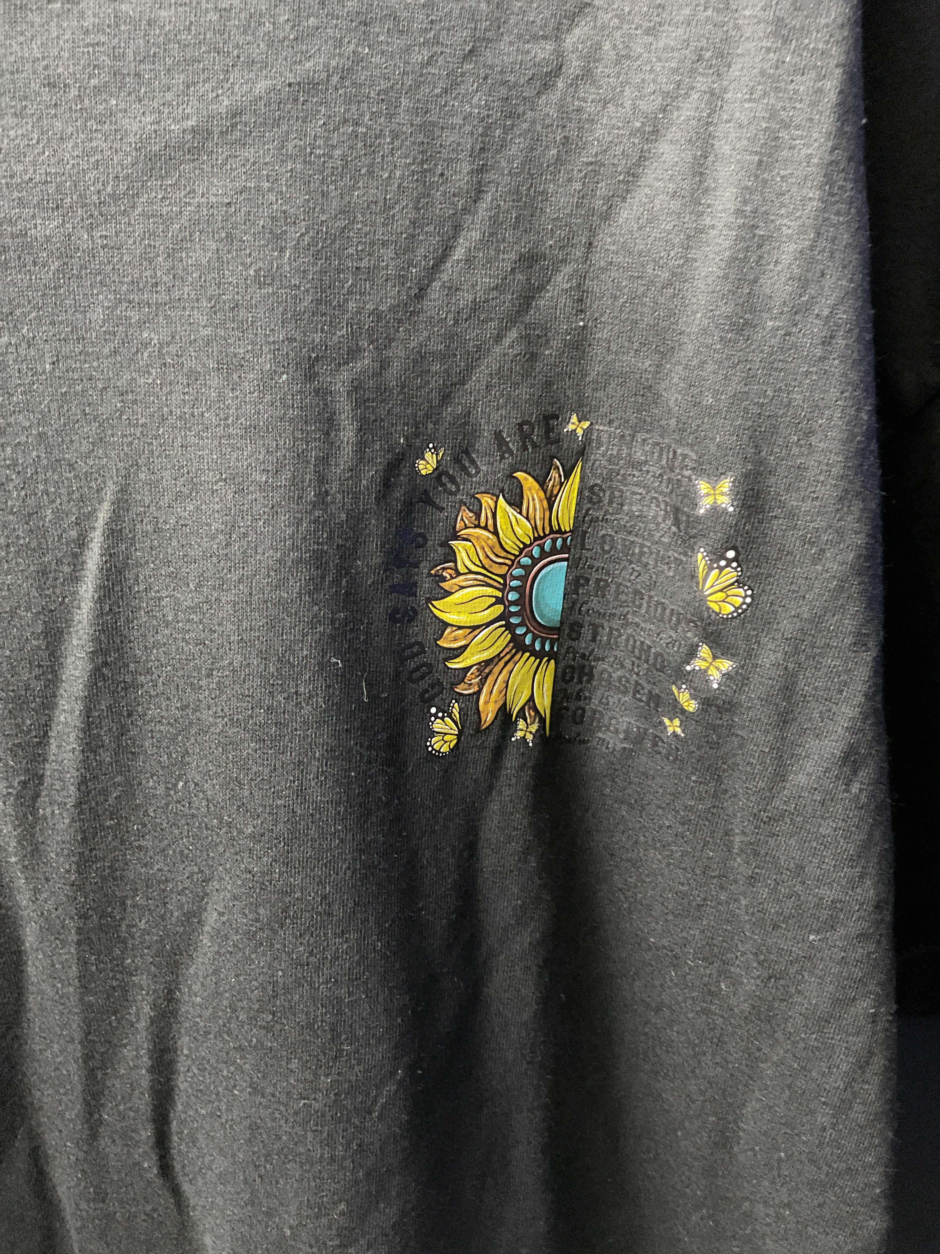 Believe large black tee