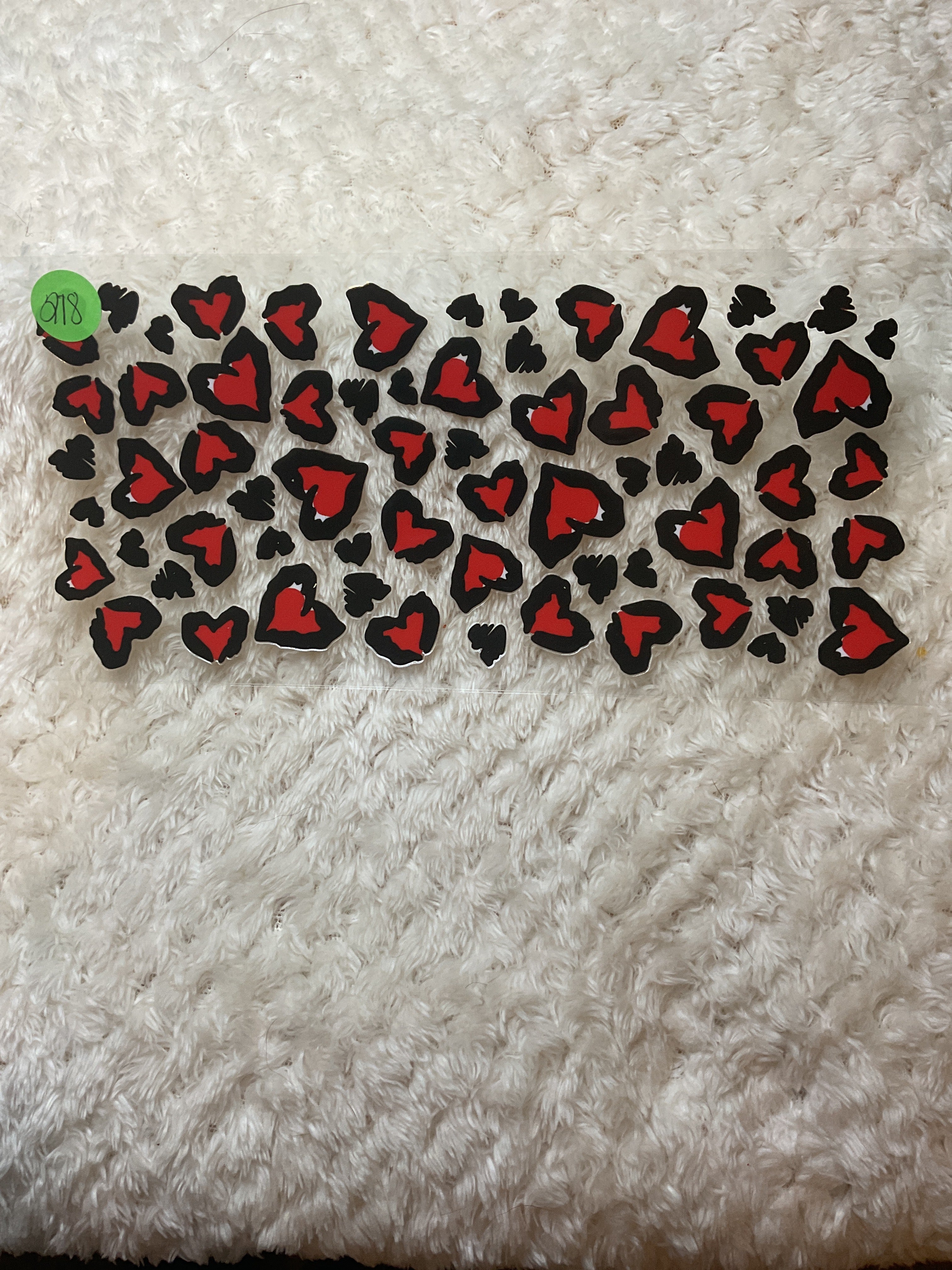 Red and black hearts, 218