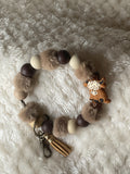 Highland cow wristlet