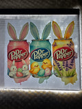 Dr Pepper with two little chicks washed out