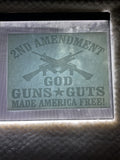 Second amendment God, guns guts made America free
