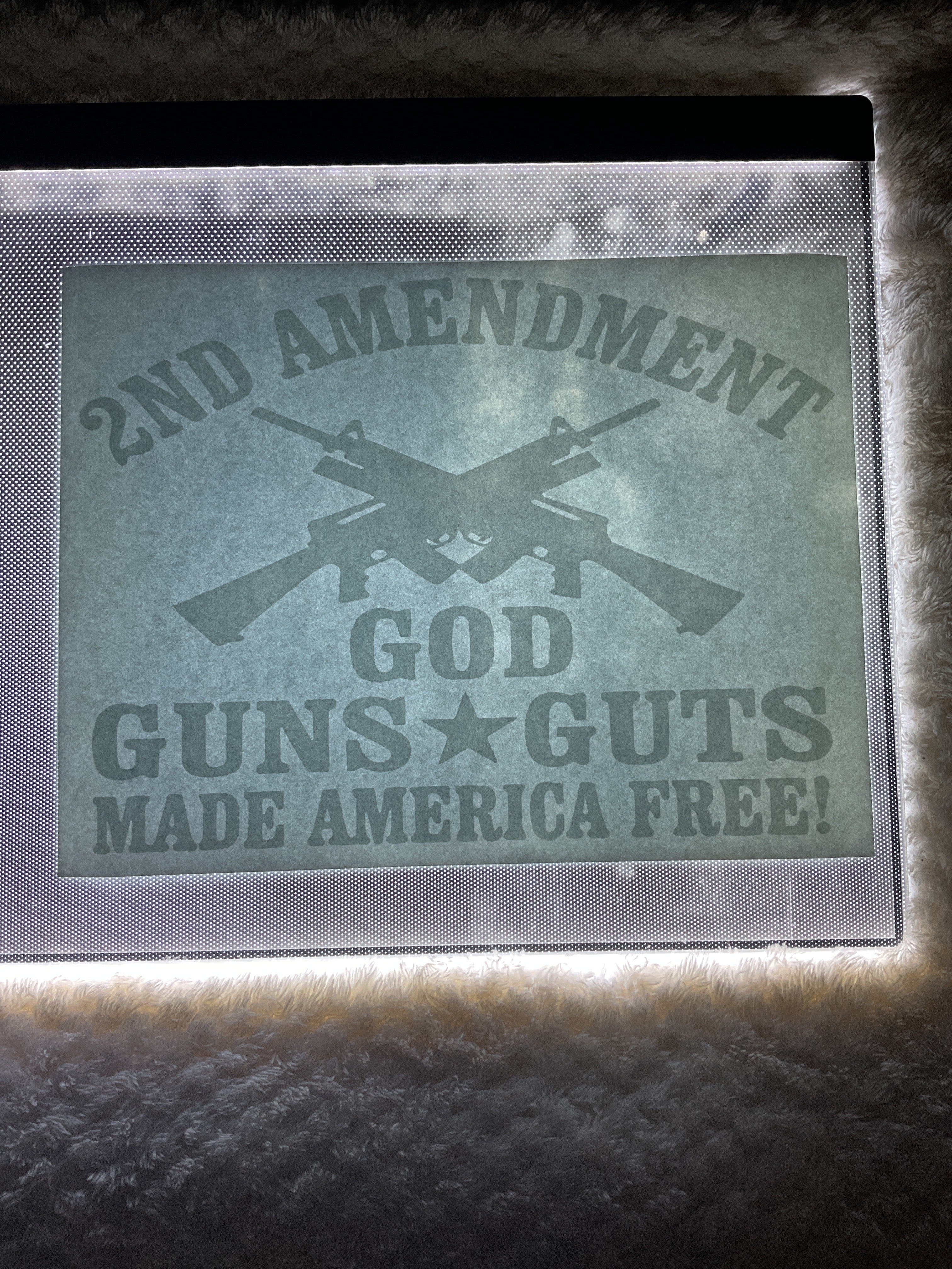 Second amendment God, guns guts made America free