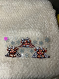 Snowflake highland cow 012