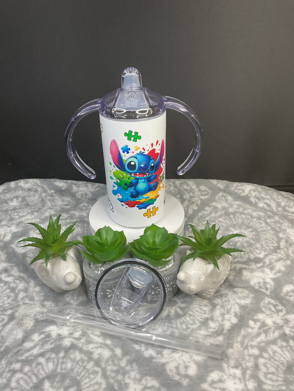 Stitch, autism kids cup
