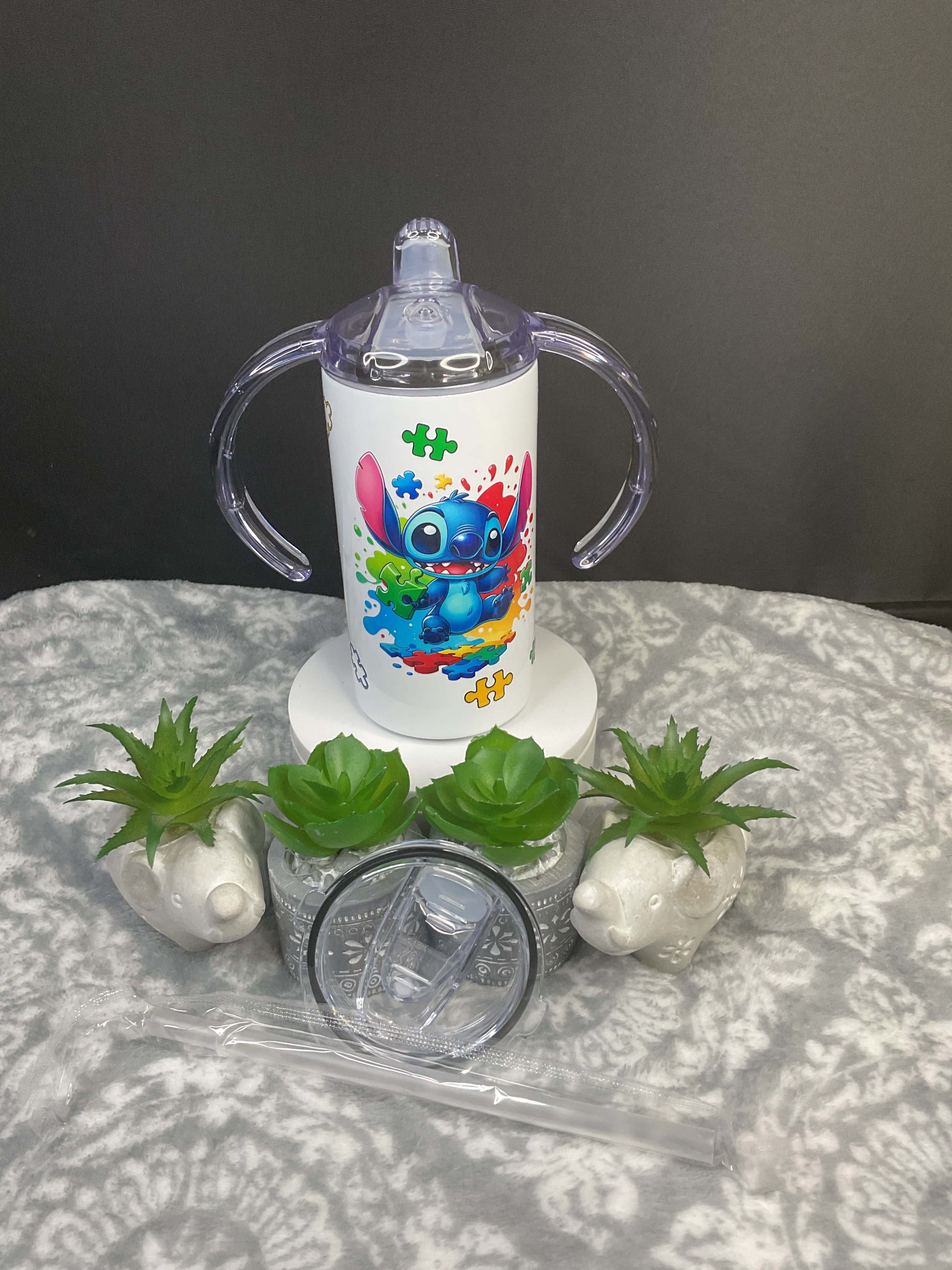 Stitch, autism kids cup