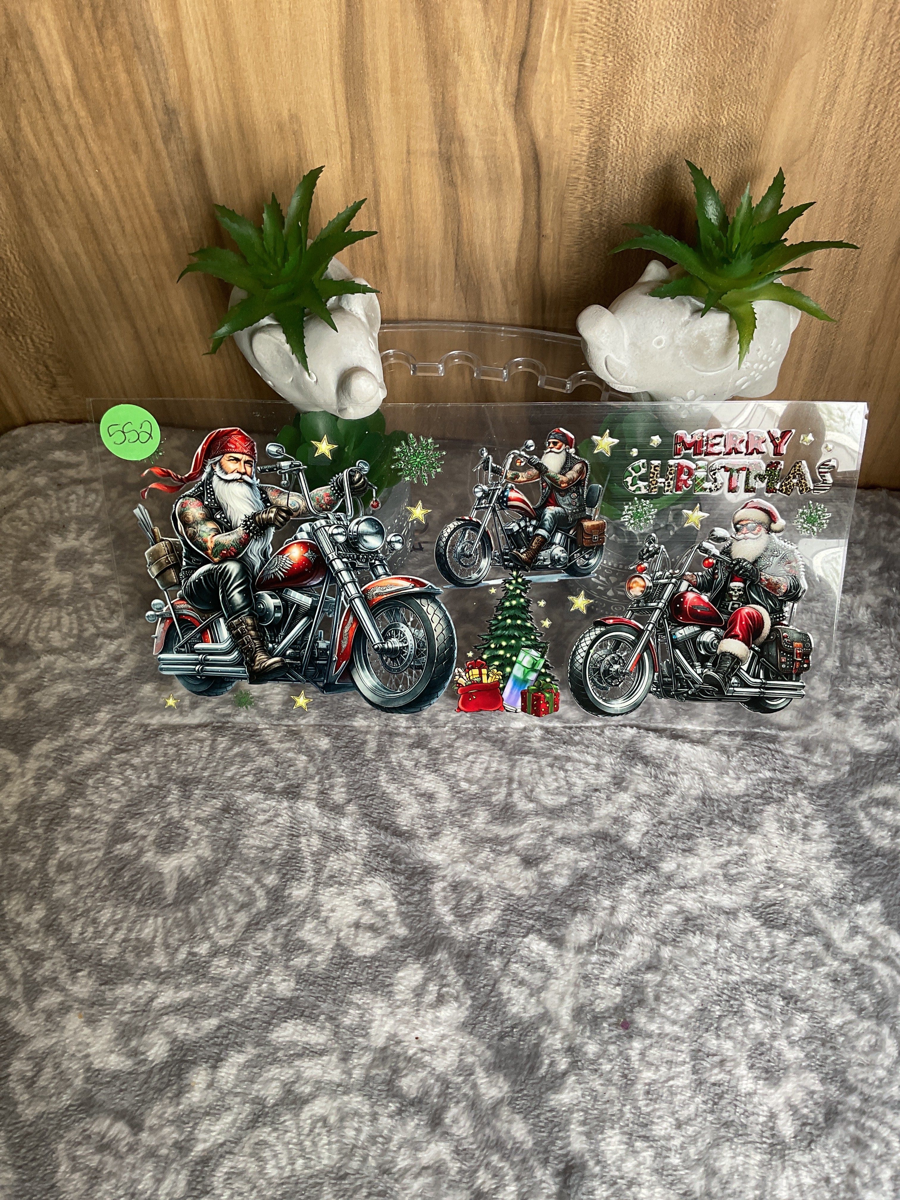 Santa on a motorcycle 552
