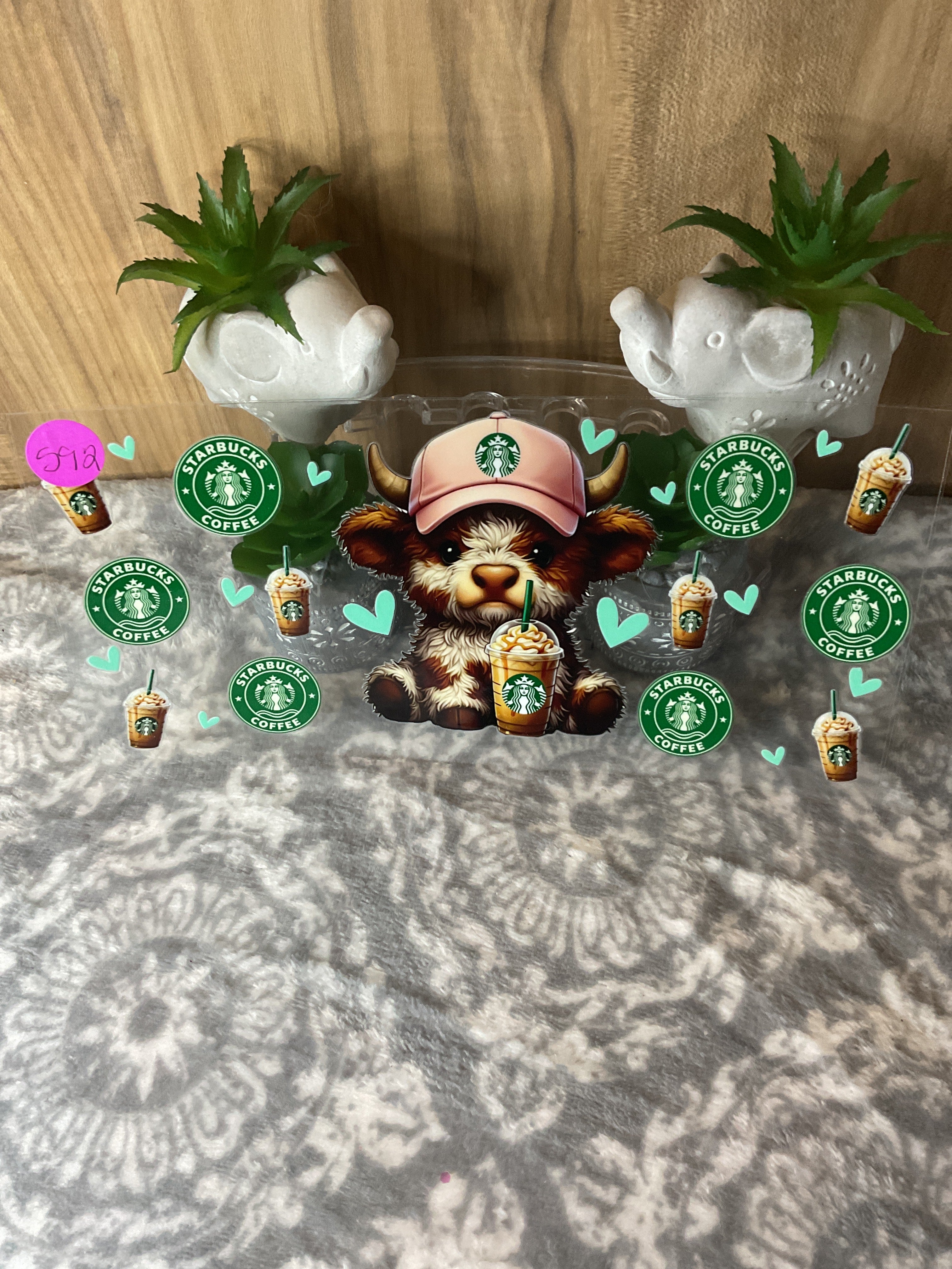 Highland cow Starbucks 592