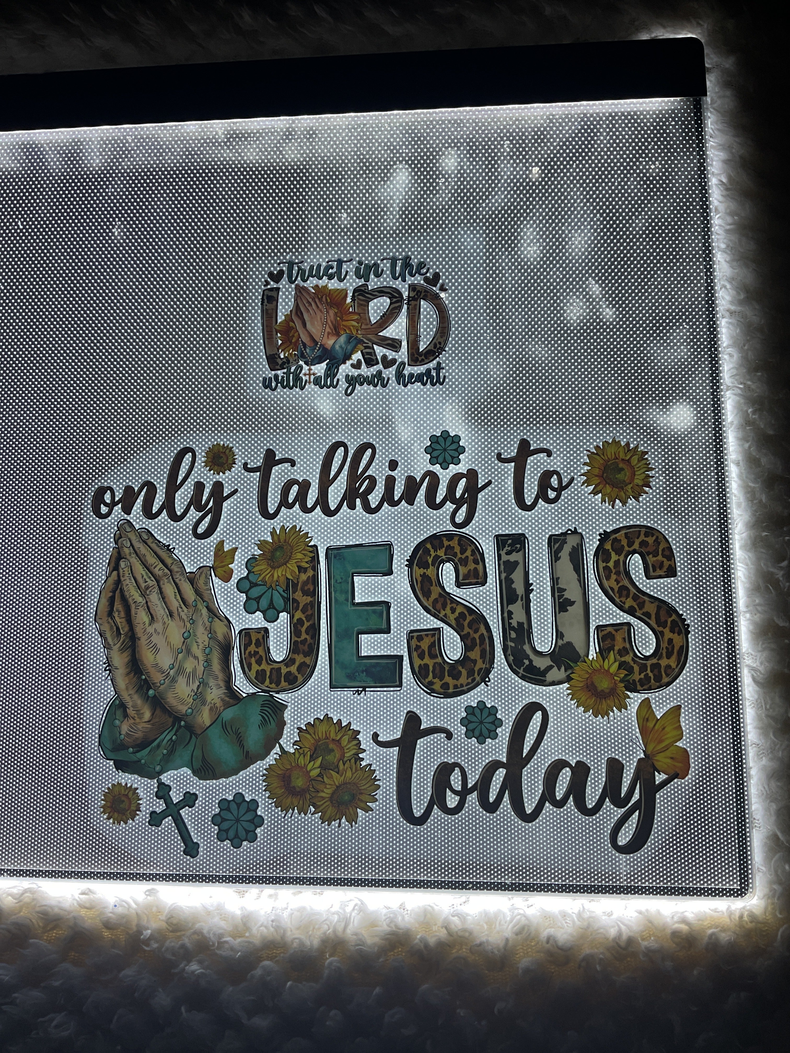 Only talking to Jesus today