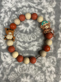 Highland cow wristlet