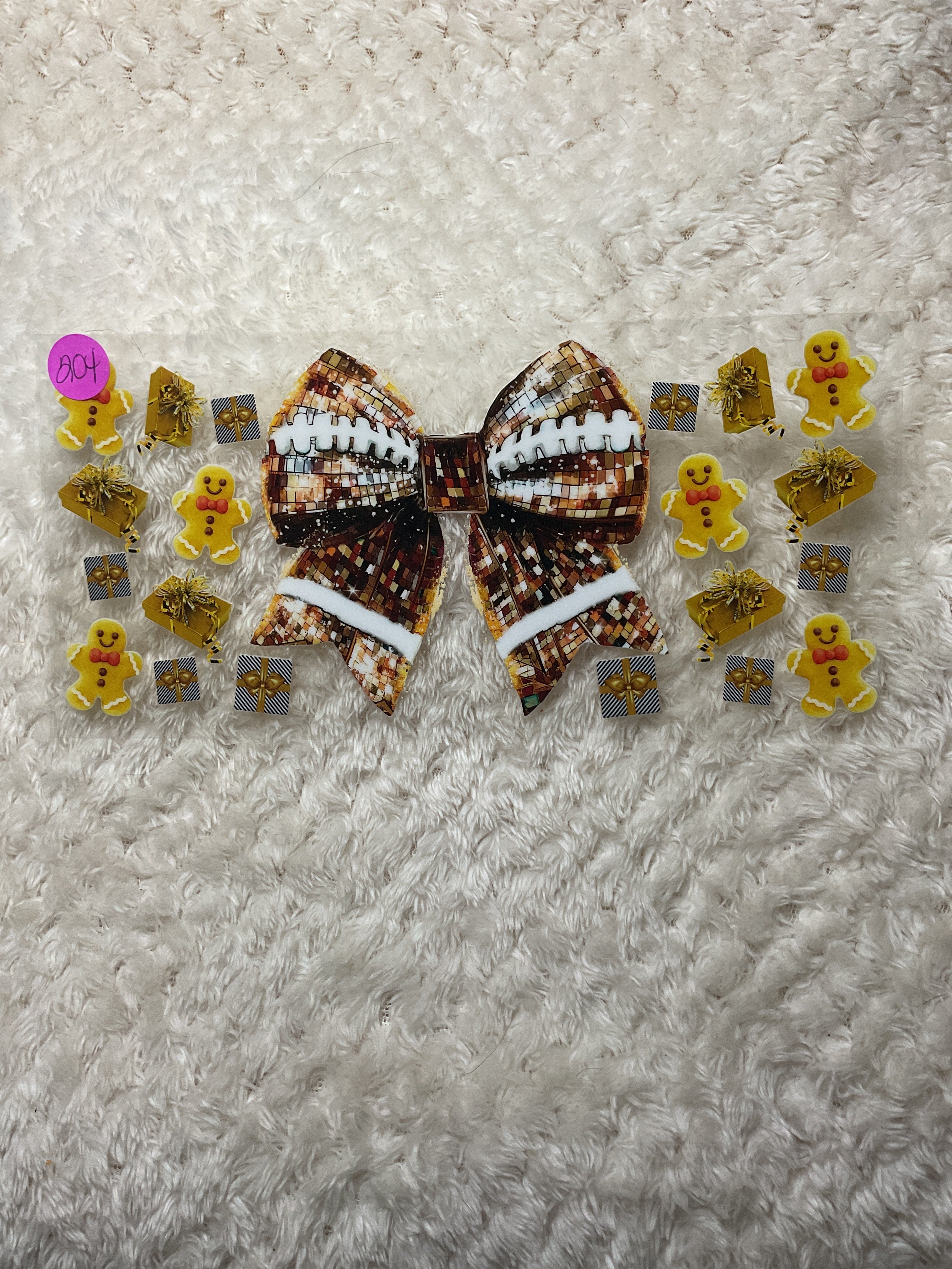 Christmas bow with gingerbread 204