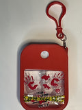 True crime, mini hand sanitizer