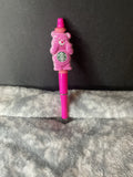Pink bear on pink pen