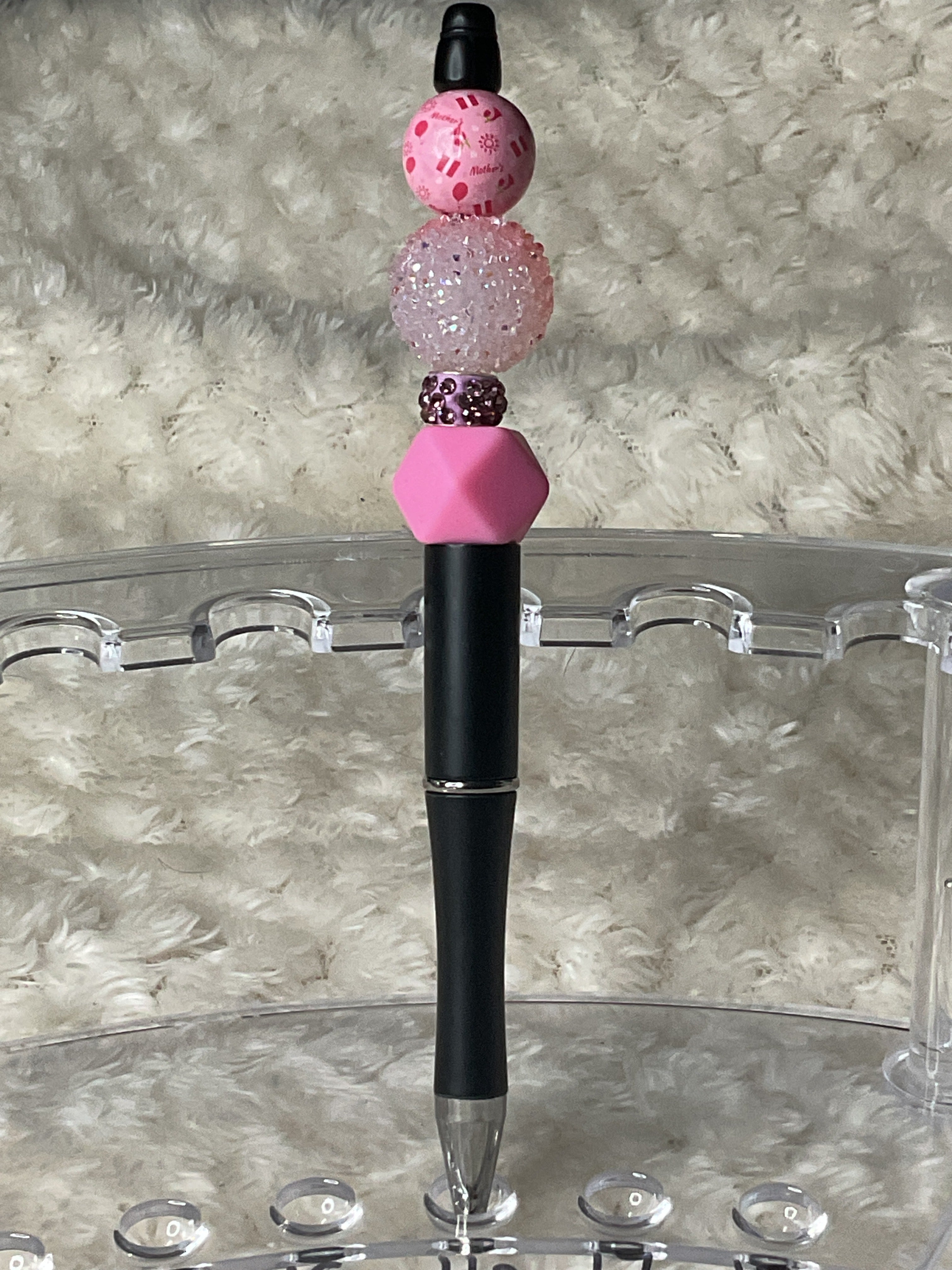 Fancy pink beads ￼