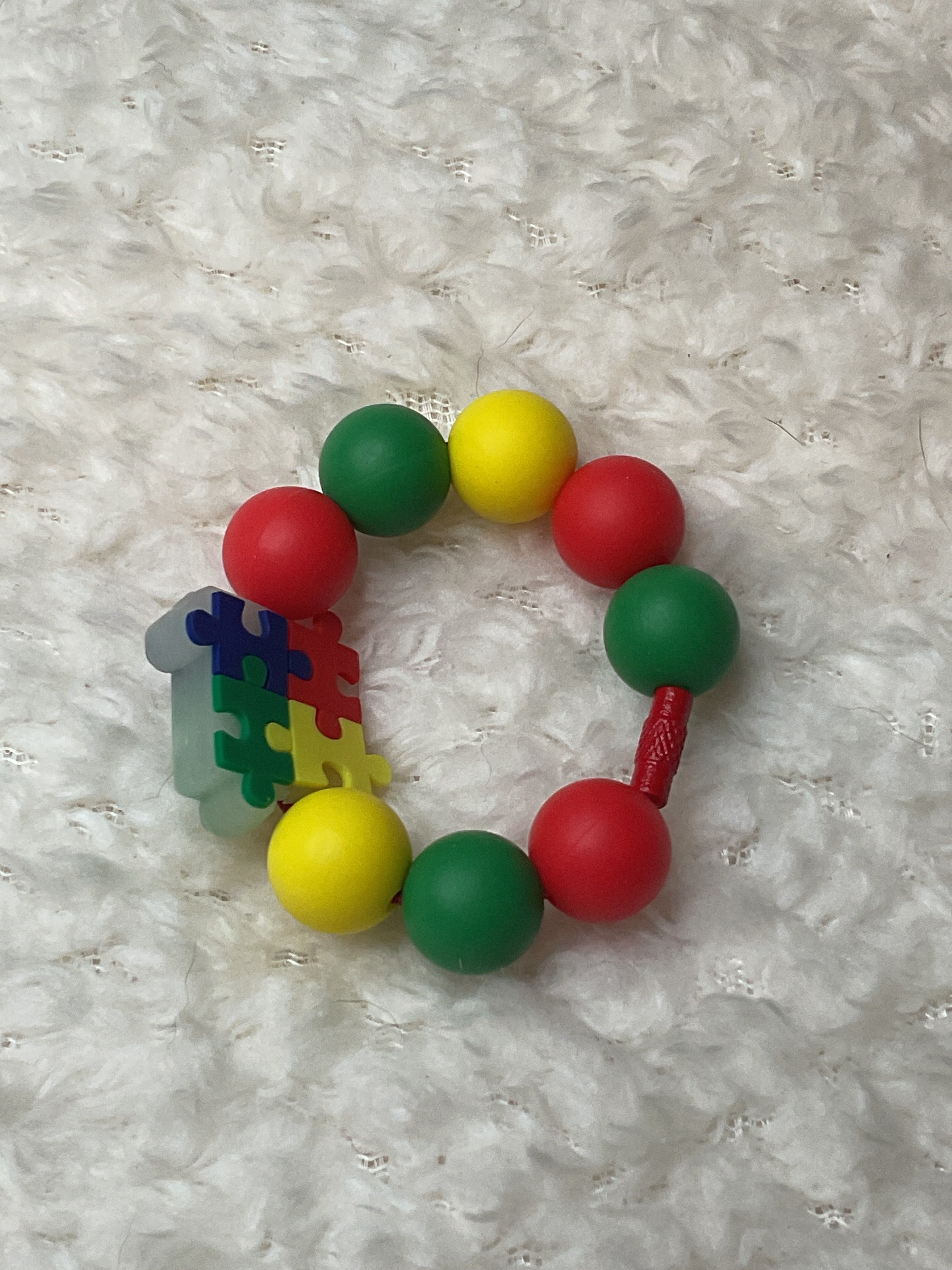 Autism puzzle pieces cup charm