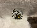 Spooky Vibes Black Bat w/Ghost