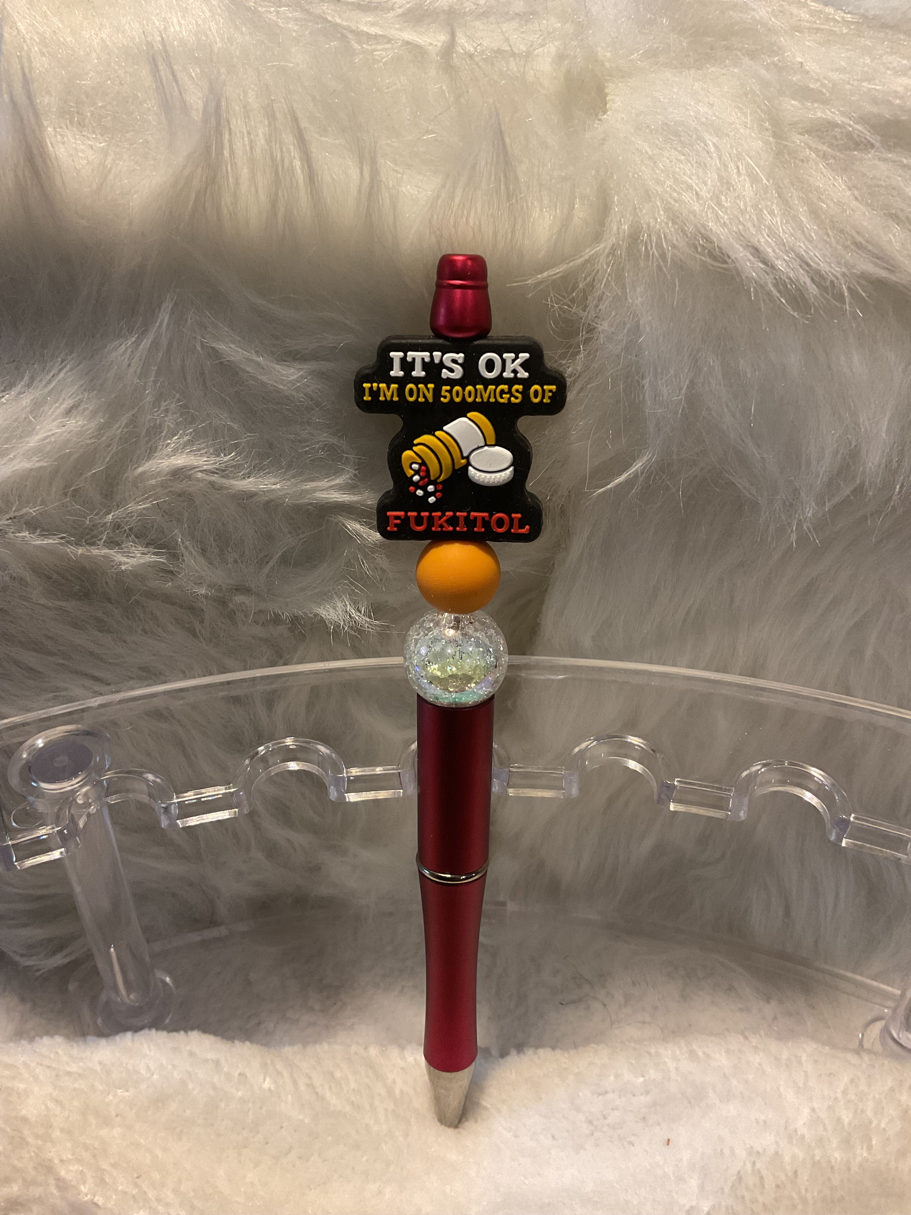 Funny Medicine Beaded Pen