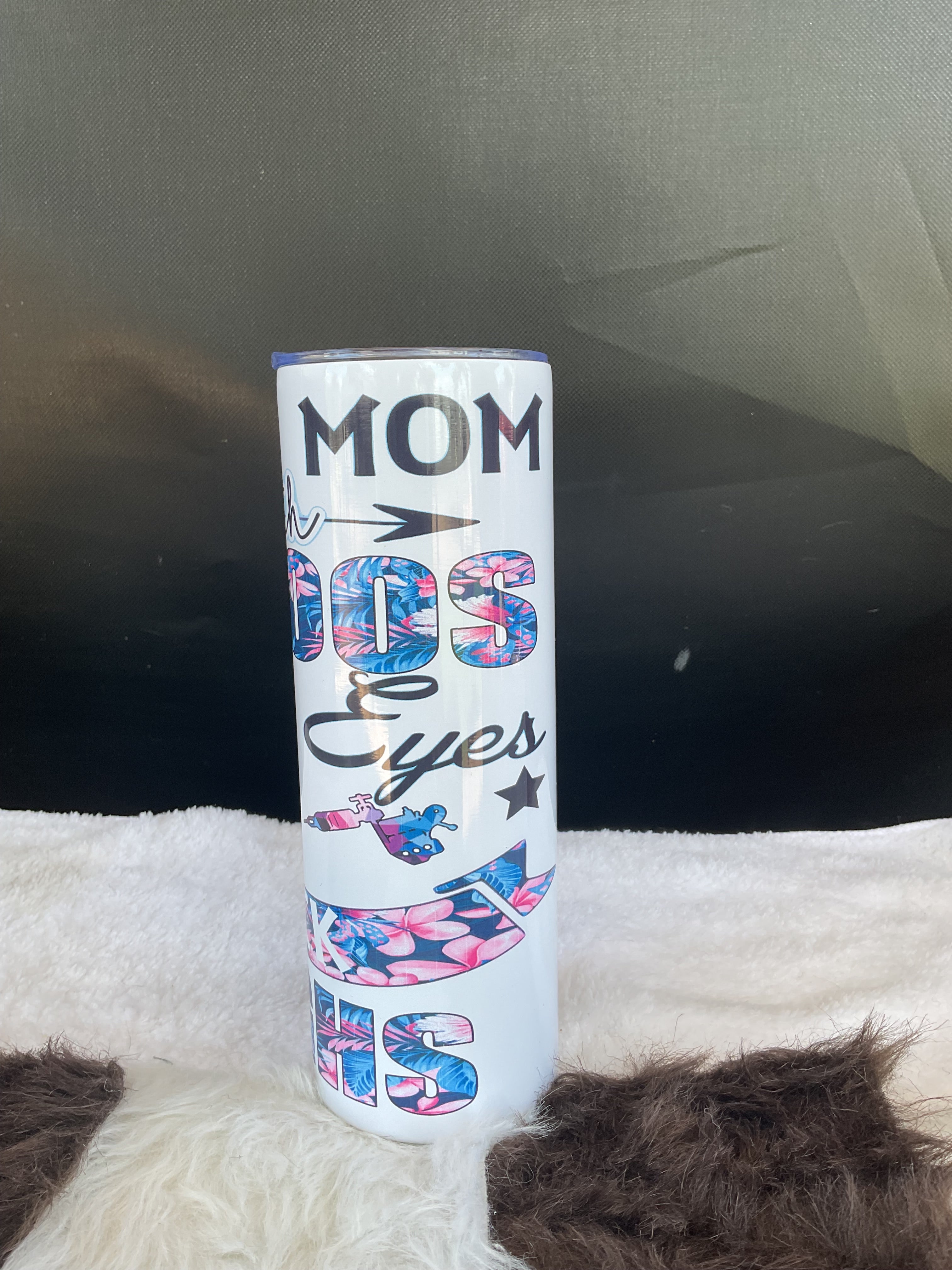 F-Bomb Tattoo Piercing & Pretty Eyes Sublimation Tumbler