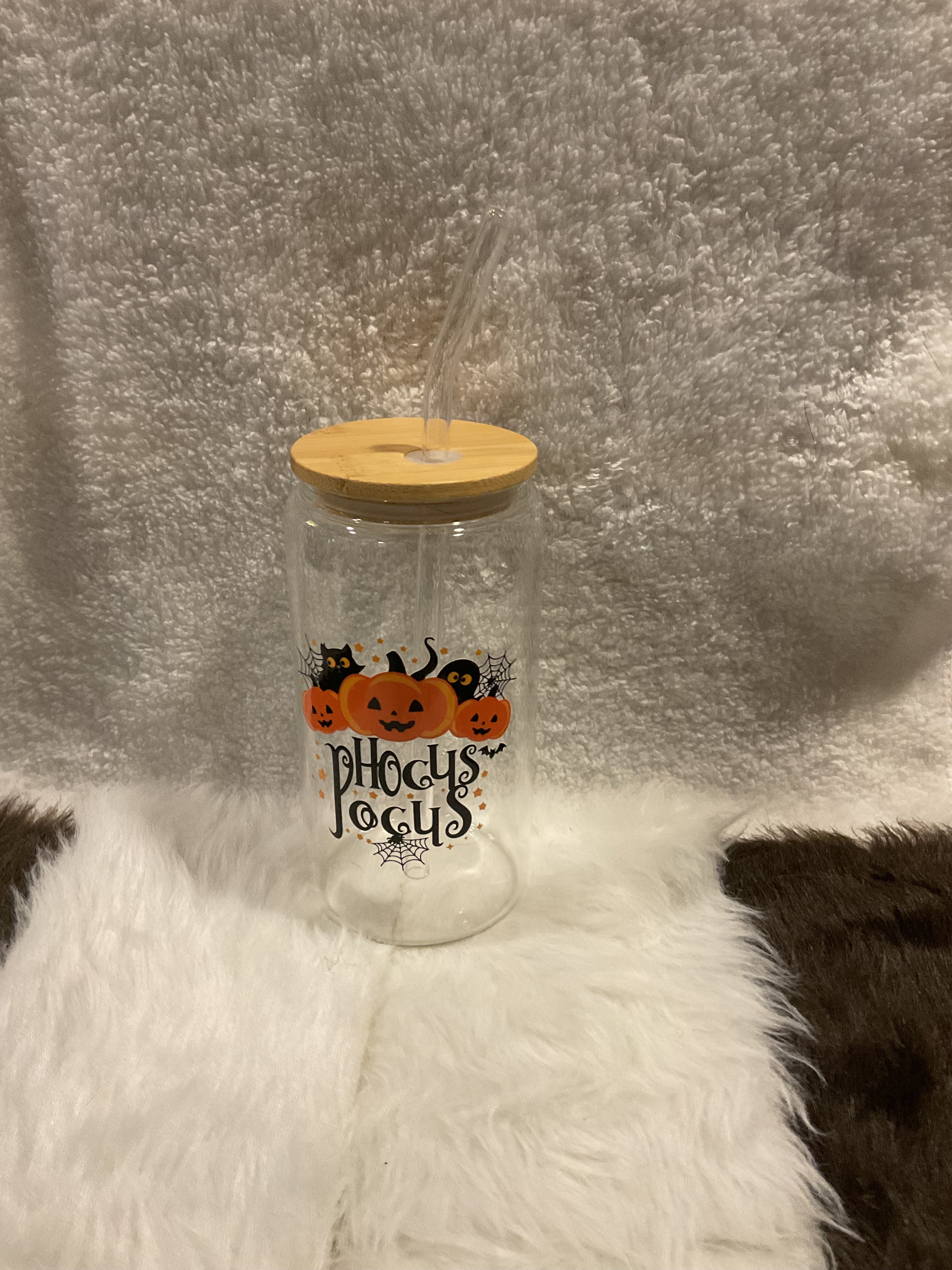 Halloween "Hocus Pocus" 16oz Iced Coffee Cup