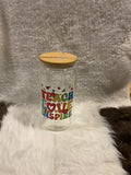 Back to School "Teach Love Inspire" 16oz Iced Coffee Cup