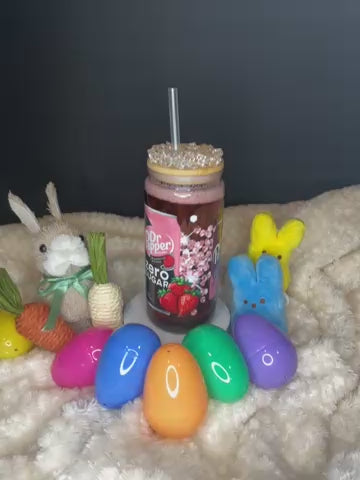 20 ounce Dr Pepper, strawberries and cream with ice ￼