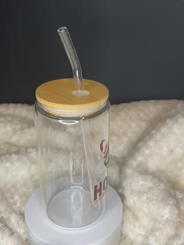 16 oz glass home where the frenchie is