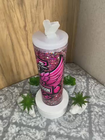 20 ounce Sports bottle, HD, pink and black