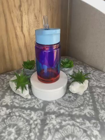 10 ounce Spider-Man, lava flow, red and blue