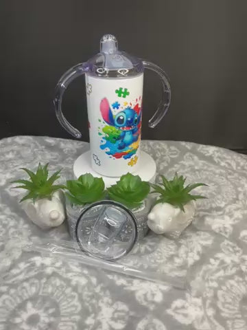 Stitch, autism kids cup
